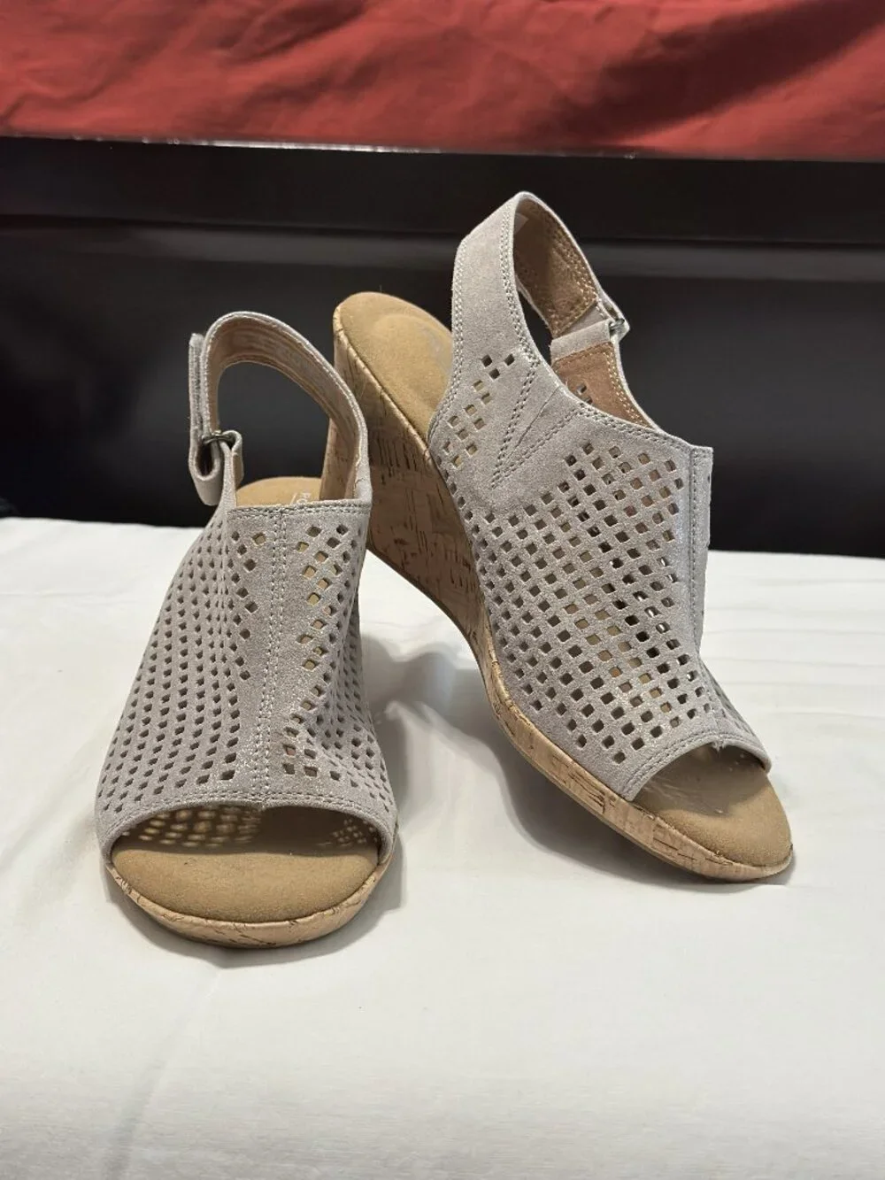 Rockport Size 7 Cork Wedge Heel Sandal